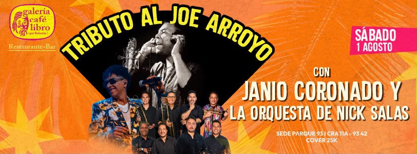 Galería Café Libro - Banner Tributo al Joe Arroyo