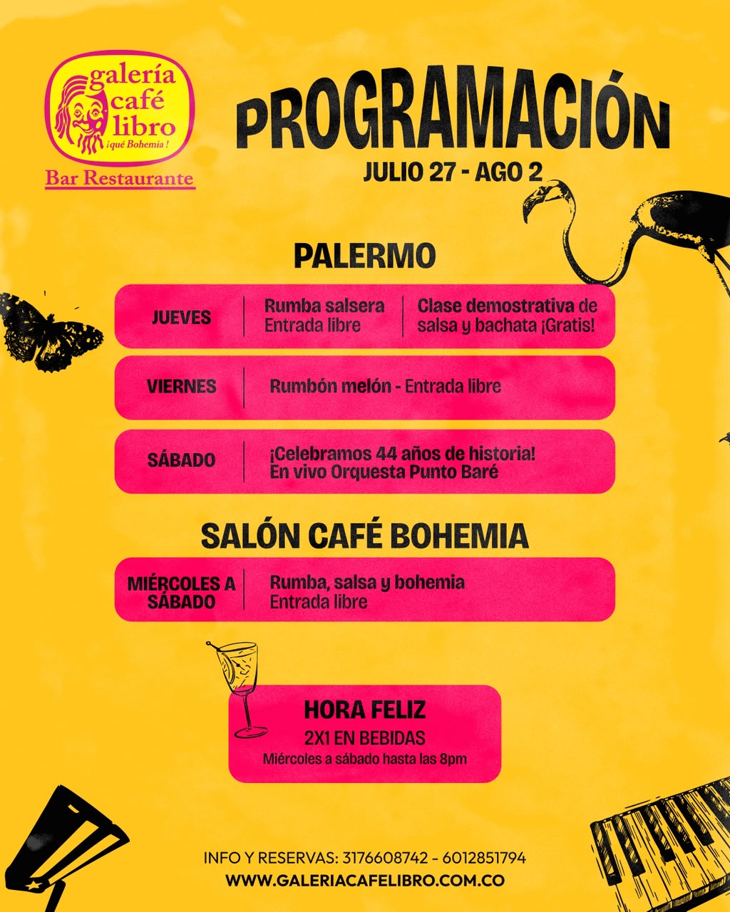 Noticias - Galería Café Libro Programación Semanal Palermo