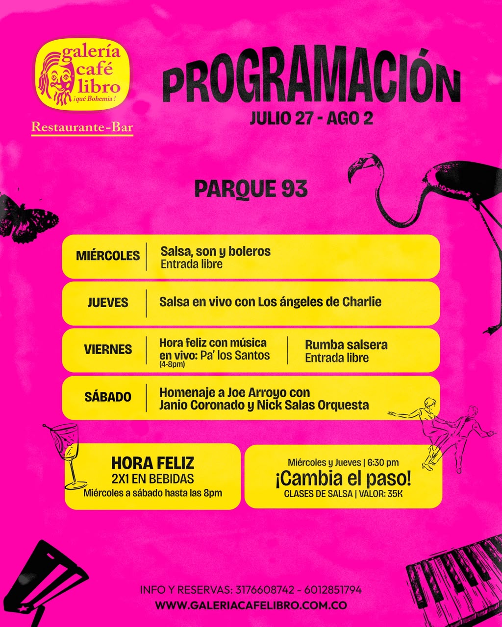 Noticias - Galería Café Libro Programación Semanal 93