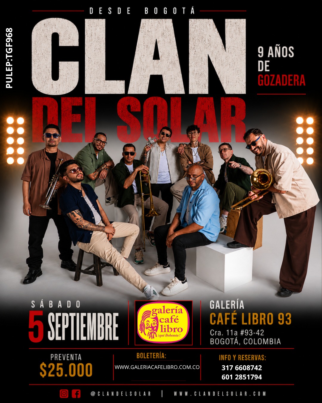 Evento - Galería Café Libro - Programación El Clan del Solar