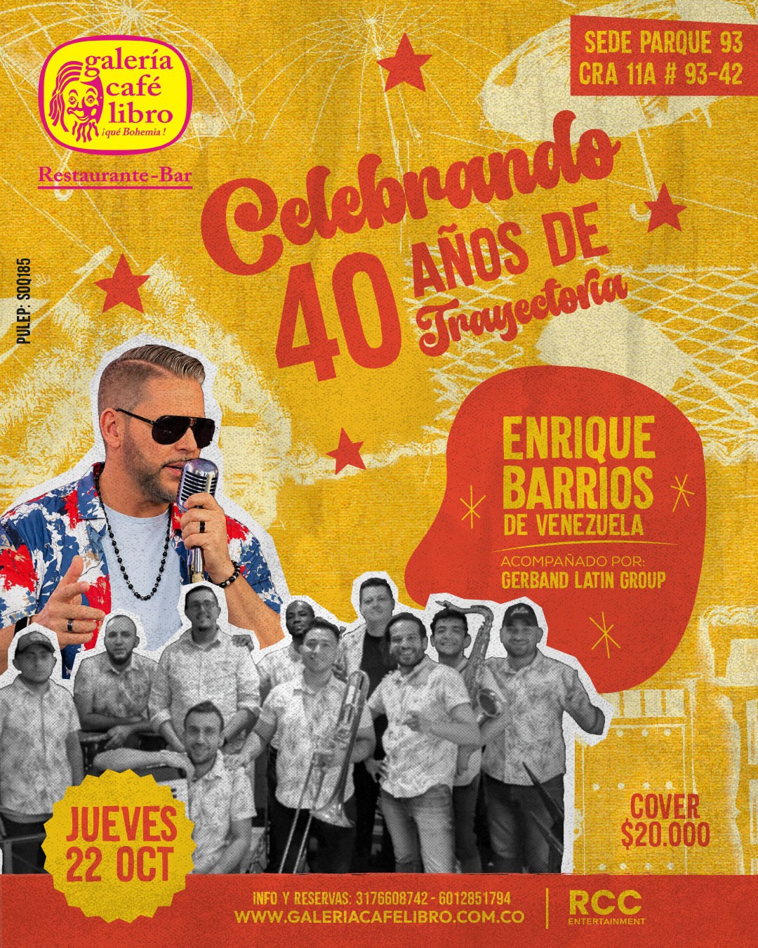 Celebrando 40 a&ntilde;os de trayectoria Enrique Barrios
