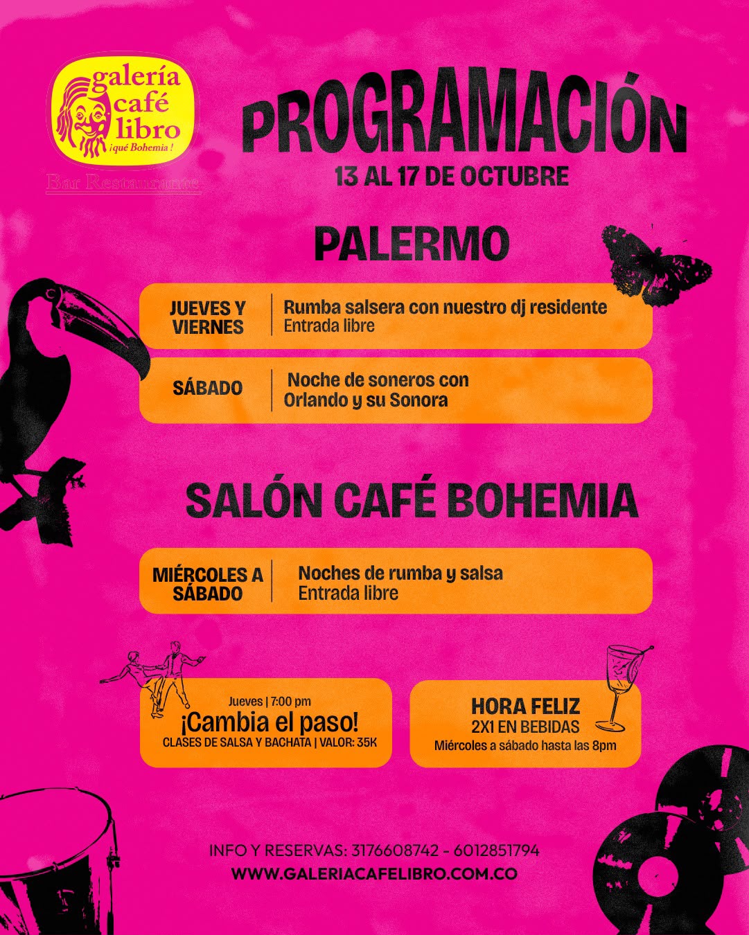 Programaci&oacute;n semanal sede Palermo